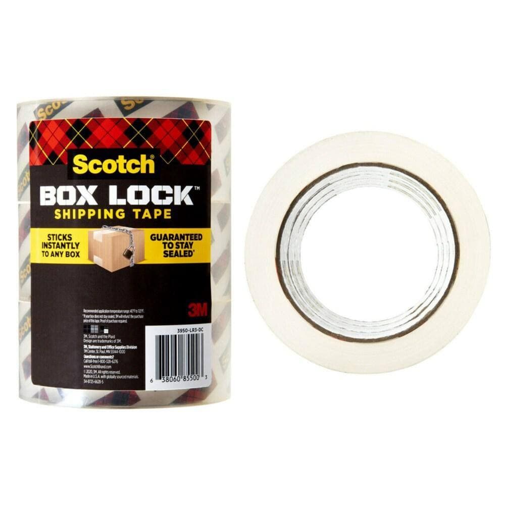 Scotch Box Lock Packaging Tape 3950-LR3-EF - Image 1