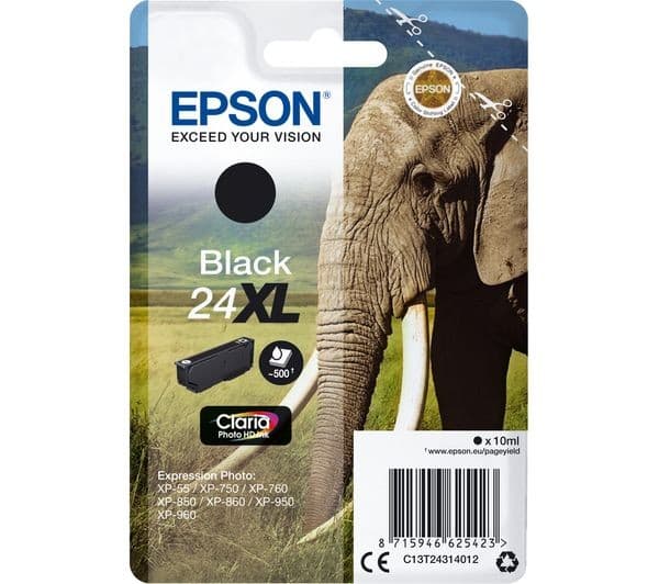 EPSON Elephant 24XL Black Ink Cartridge