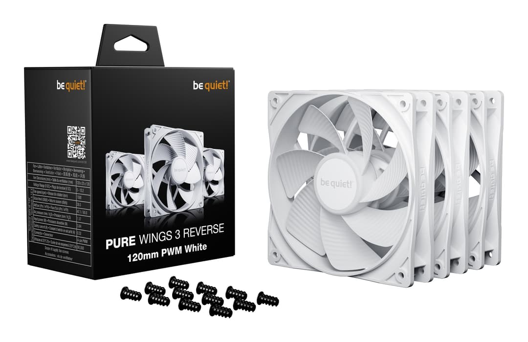 be quiet! Pure Wings 3 120mm | PWM Reverse White Triple-Pack Computer case Fan 12 cm 3 pc(s) - Image 3
