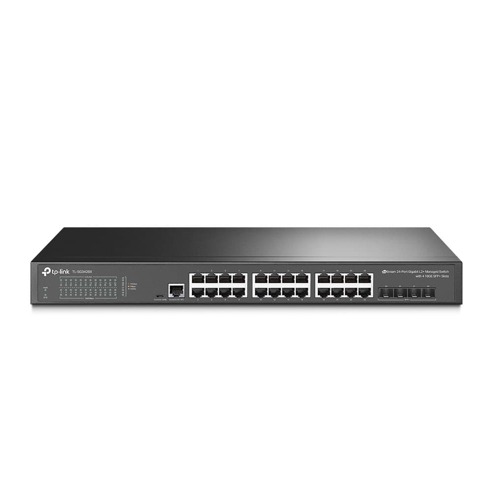 TP-Link JetStream 24-Port Gigabit L2+ Managed Switch with 4 10GE SFP+ Slots - Image 1