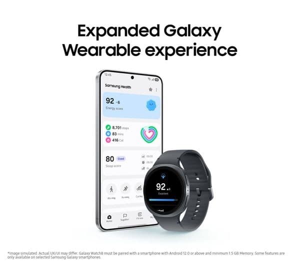 Samsung Galaxy Watch8 Smartwatch 44mm Graphite - Image 7