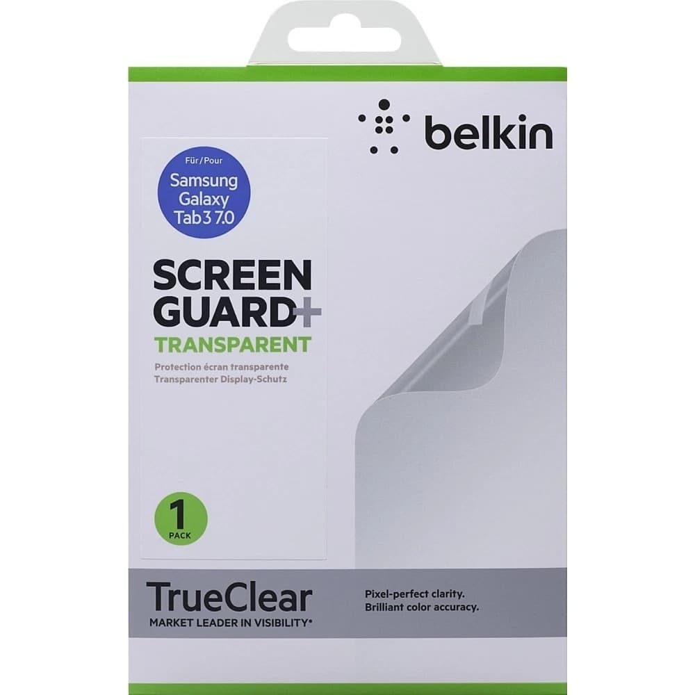 Belkin TrueClear Transparent Screen Guard+ for 7 inch Samsung Galaxy Tab 3 - Image 1