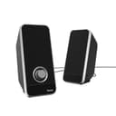 Hama Sonic LS-206 2.0 USB-Powered PC Speakers, 6 W - Black/Silver thumbnail 1