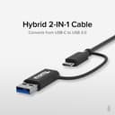 Plugable Technologies 2.5G USB C and USB to Ethernet Adapter, 2-in-1 Adapter Compatible with USB-C Thunderbolt 3 or USB 3.0, USB-C to RJ45 2.5 Gigabit LAN Ethernet, Compatible with Mac and Windows thumbnail 4