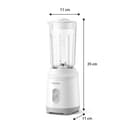 Philips Mini Blender 3000 Series, ProBlend Smoothie Maker - White thumbnail 6