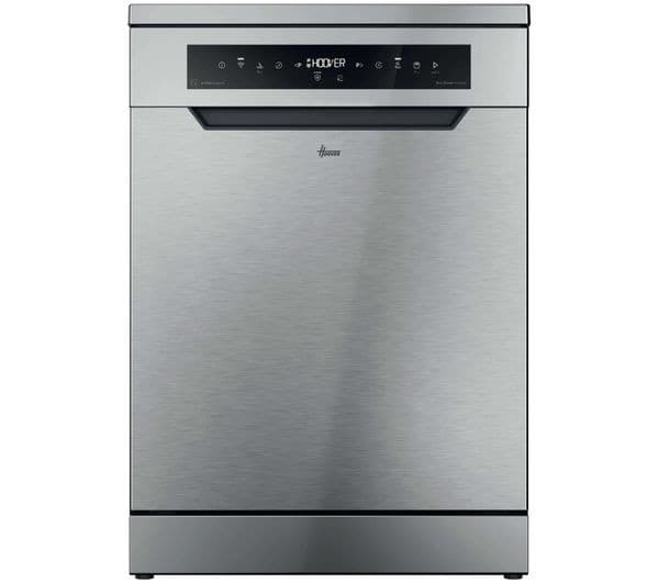 HOOVER H-Dish 600 H6F6B4S1PXUK-80 Full-size WiFi-enabled Dishwasher - Stainless Steel - Image 1