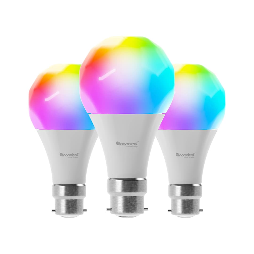 Nanoleaf Essentials B22 LED Bulbs - Pack Of 3 Multicolour - Image 1