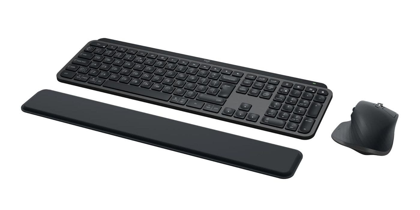 Logitech MX Keys S Combo Wireless Keyboard and Mouse, Graphite - US International QWERTY