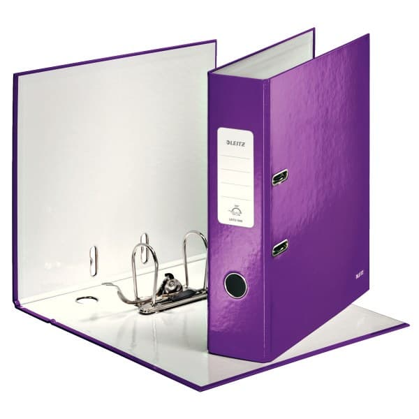 Leitz Lever Arch File 180° WOW POB/Laminated A4/80mm - Image 1