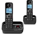 Alcatel F860 Voice ATL1423549 Cordless Phone with Answer Machine, Black - Twin Handsets thumbnail 1