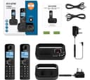 Alcatel F860 Voice ATL1423549 Cordless Phone with Answer Machine, Black - Twin Handsets thumbnail 3