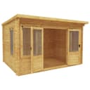 Mercia 4m x 3m Pent Log Cabin thumbnail 1