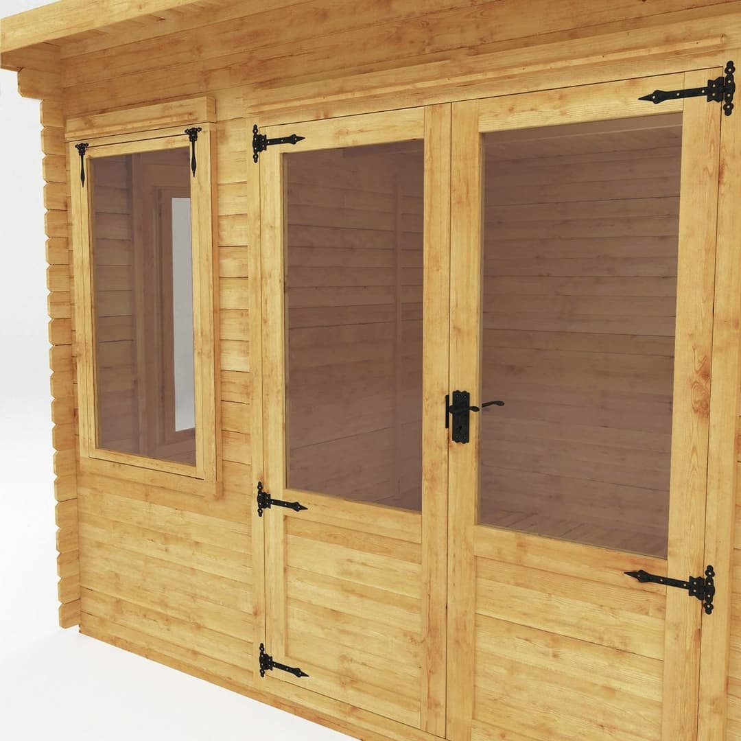 Mercia 4m x 3m Pent Log Cabin - Image 7