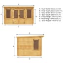 Mercia 4m x 3m Pent Log Cabin thumbnail 10