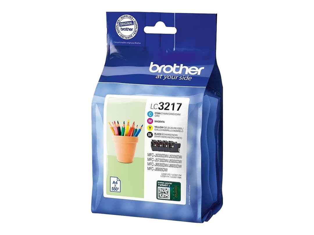 BROTHER LC3217VAL Cyan, Magenta, Yellow & Black Ink Cartridges - Multipack - Image 1