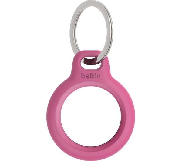 Belkin Secure Holder with Key Ring for AirTag - Pink - Image 1