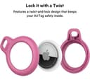 Belkin Secure Holder with Key Ring for AirTag - Pink thumbnail 3