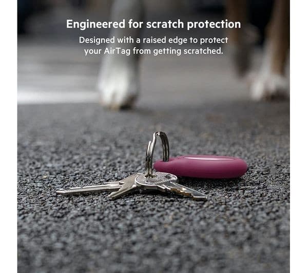 Belkin Secure Holder with Key Ring for AirTag - Pink - Image 5