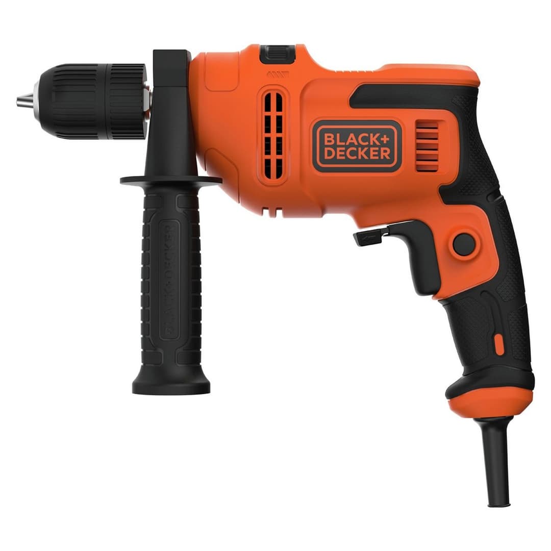 Black + Decker Keyless Corded Hammer Drill - 500W - Image 2