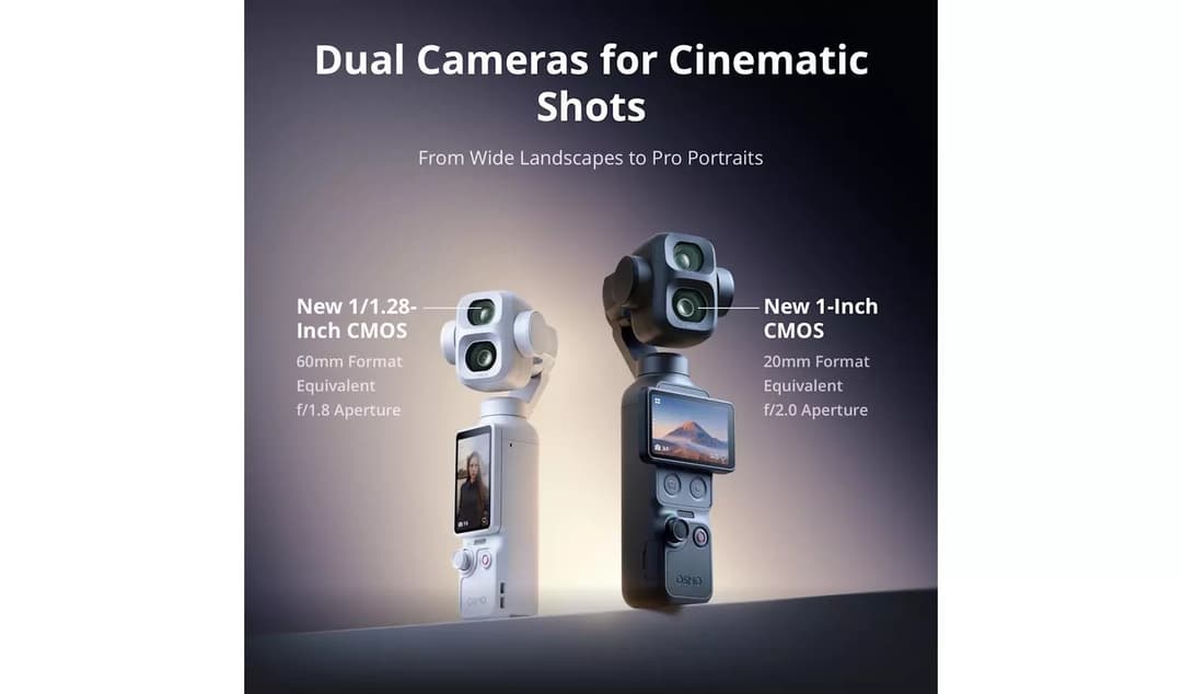 DJI Osmo Pocket 4P Dual-Lens Gimbal Camera Vlog Combo - Black - Image 3