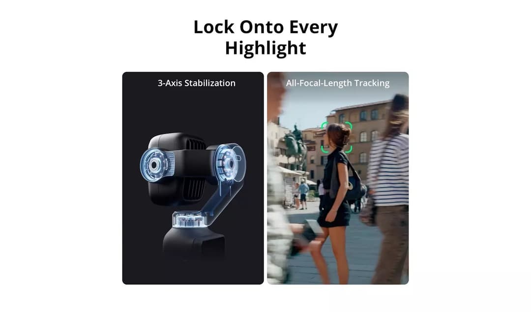 DJI Osmo Pocket 4P Dual-Lens Gimbal Camera Vlog Combo - Black - Image 7