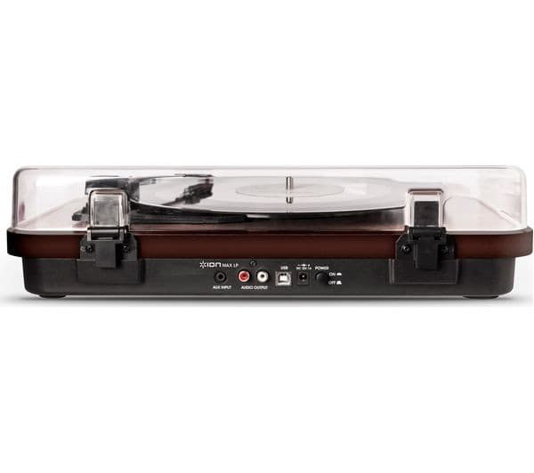 ION Max LP Belt Drive Turntable - Dark Wood - Image 4