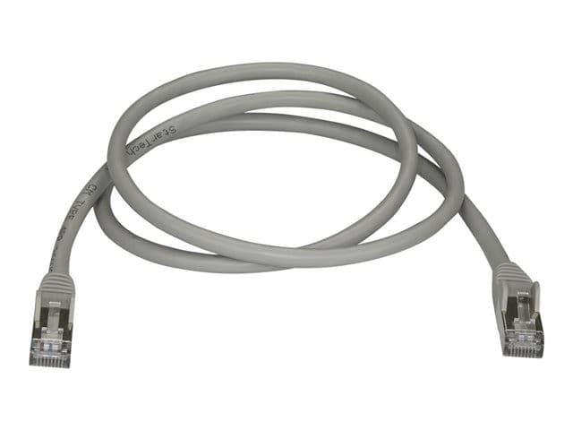 StarTech CAT6A Shielded Snagless Ethernet Patch Cable, 10GbE, 100W PoE, 5m - Grey (6ASPAT5MGR) - Image 2
