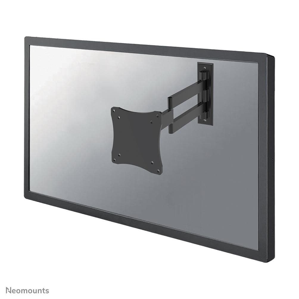 Neomounts FPMA-W830BLACK Full Motion Wall Mount 10-27in Max 12kg VESA 75x75-100x100 - Black