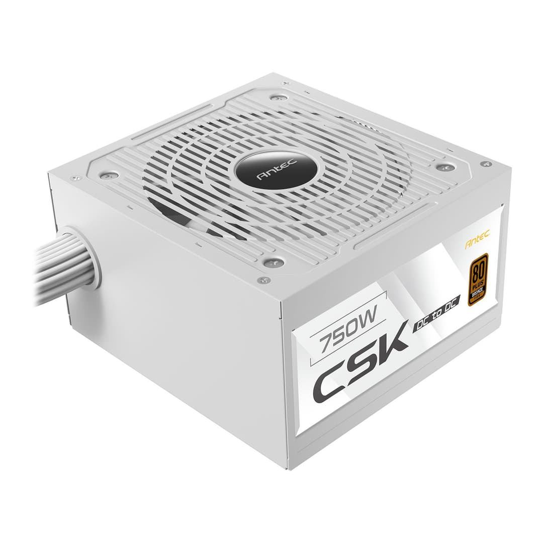 Antec CSK DC 750W ATX 750W 80Plus Bronze PSU Power Supply -White - Image 1