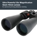 Celestron SkyMaster 25x70 Binoculars - Black thumbnail 3
