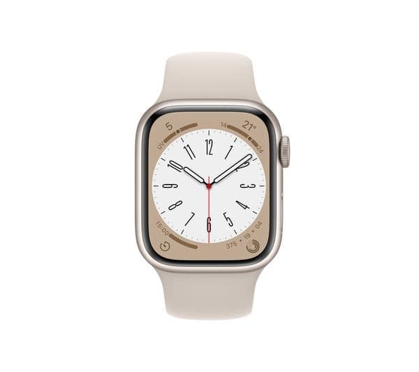 APPLE Watch Series 8 Starlight with Starlight Sports Band, 41 mm - Image 2