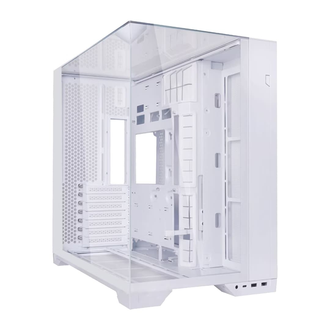 Lian Li O11 Vision Compact Tempered Glass Mid Tower Gaming PC Case - White - Image 1