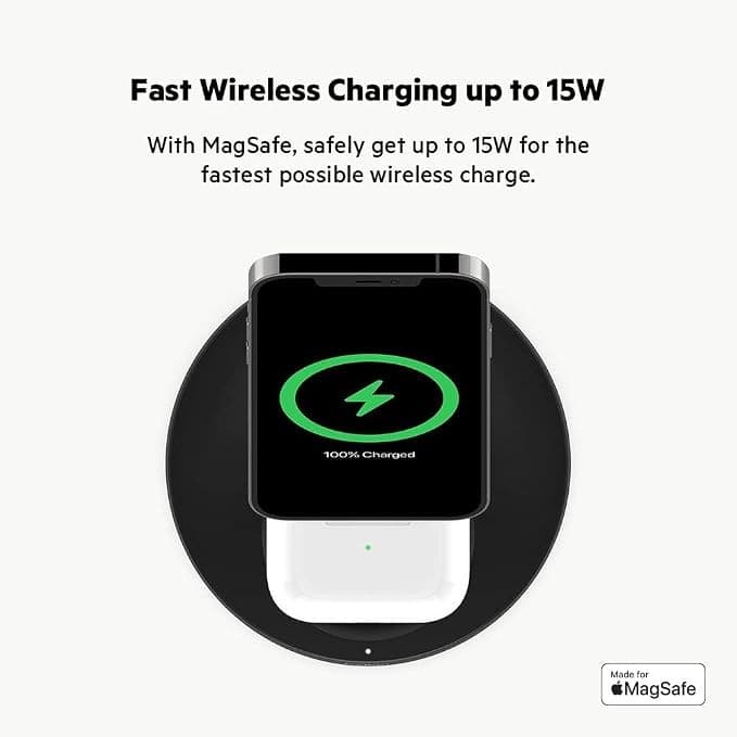 Belkin 15W Qi Wireless Charging Pad Black - Image 5