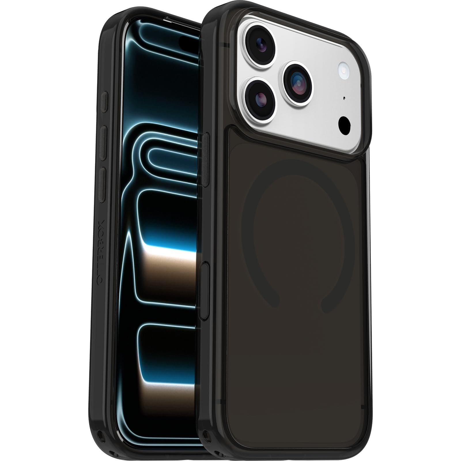 OtterBox Symmetry Clear MagSafe Case for iPhone 17 Pro, Black Mist