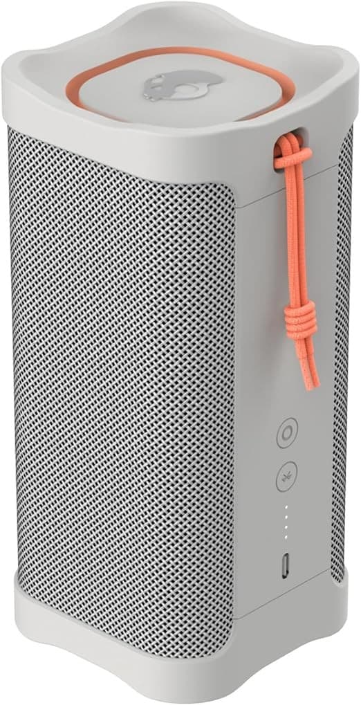 Skullcandy Terrain XL Portable Bluetooth Speaker – IPX7 Waterproof, 18H Battery, Bone/Orange