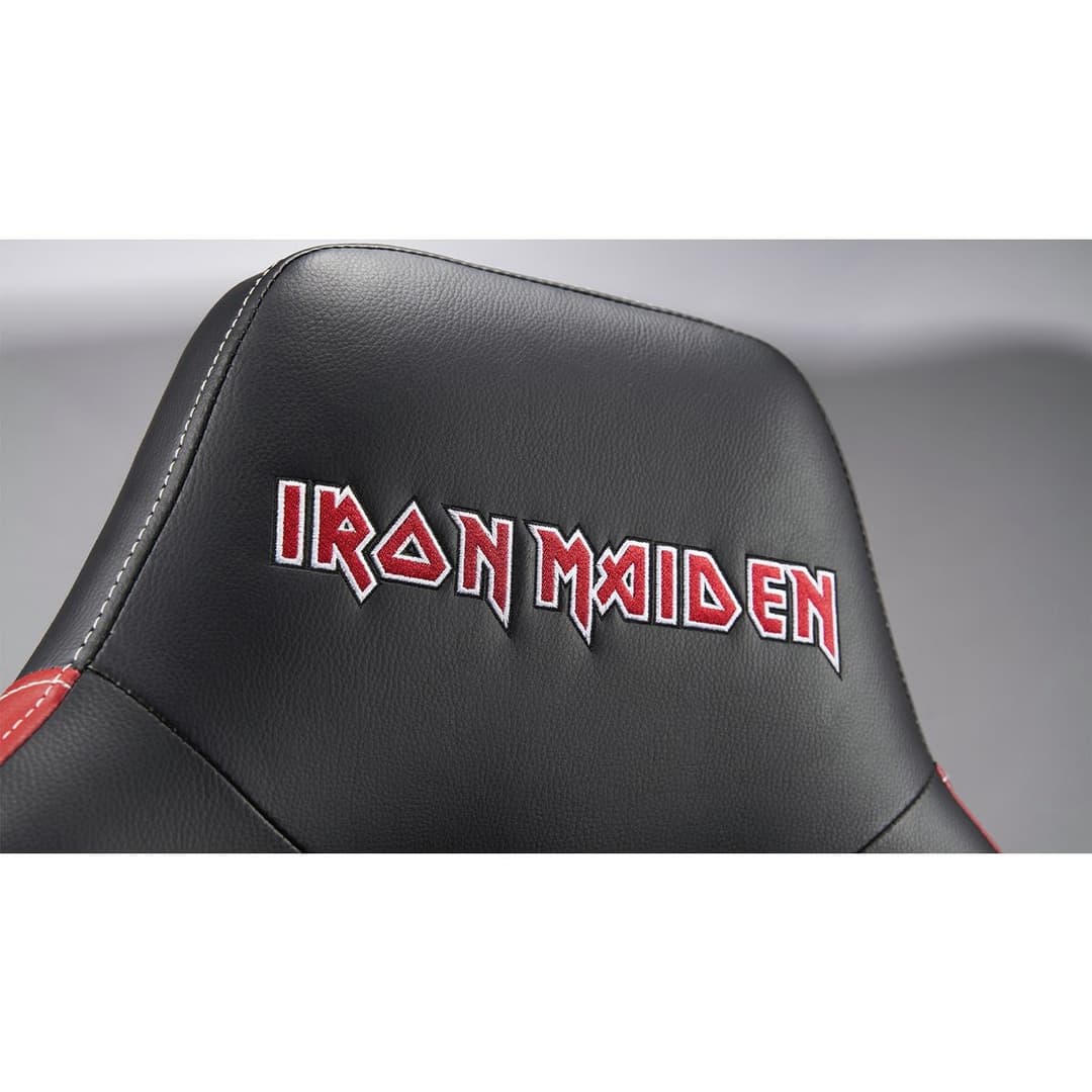 Subsonic Iron Maiden Gaming Chair - Black and Red - Image 4