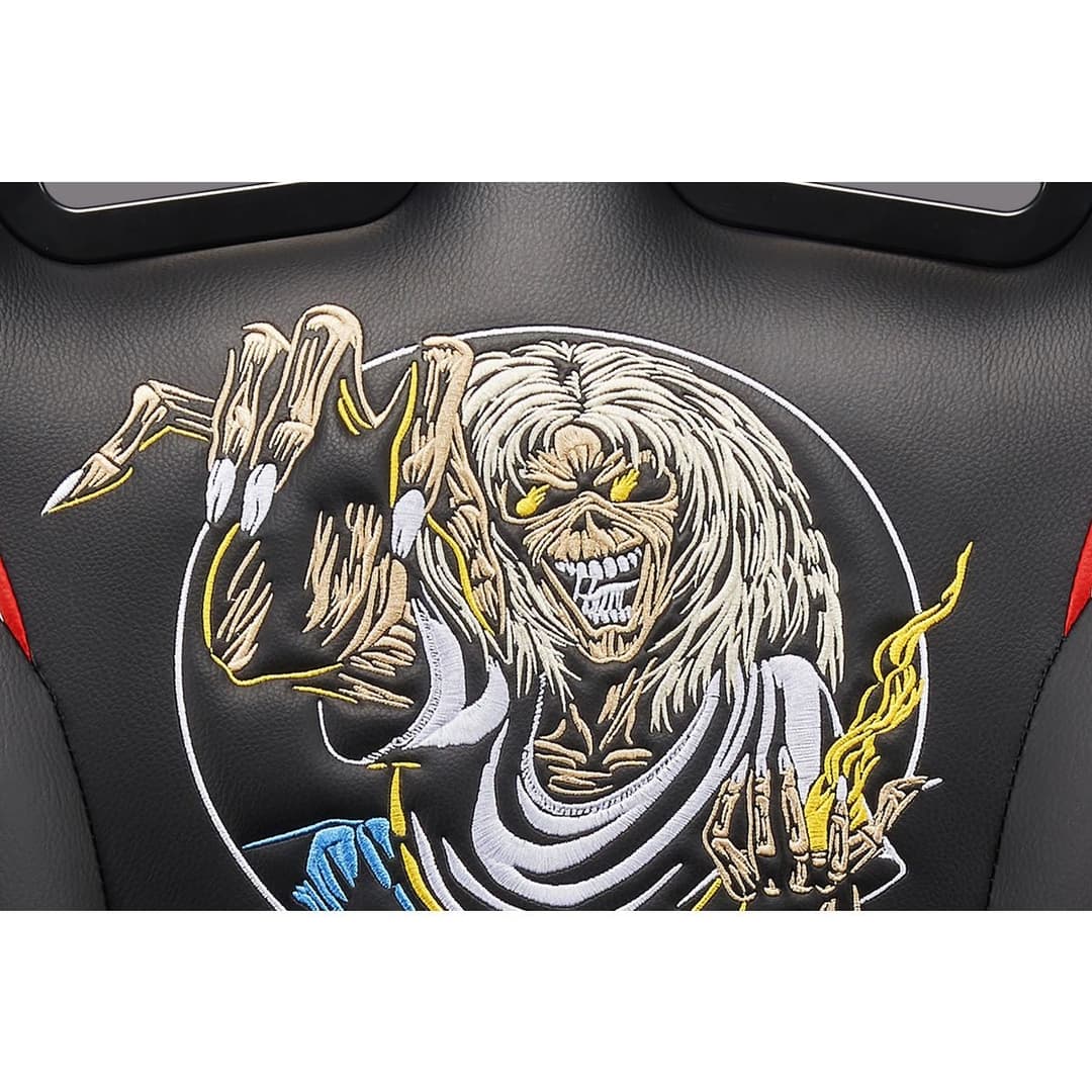 Subsonic Iron Maiden Gaming Chair - Black and Red - Image 6