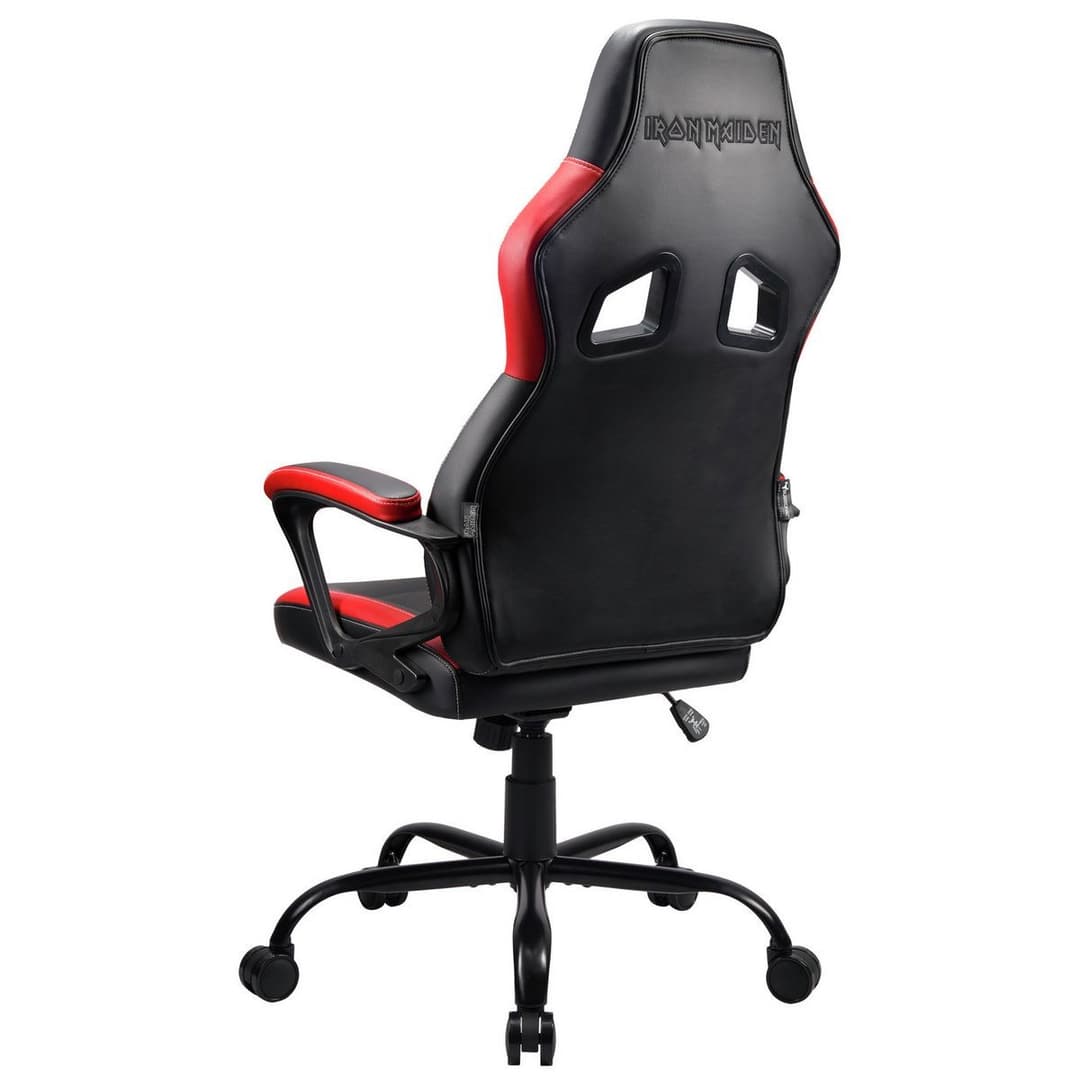 Subsonic Iron Maiden Gaming Chair - Black and Red - Image 9
