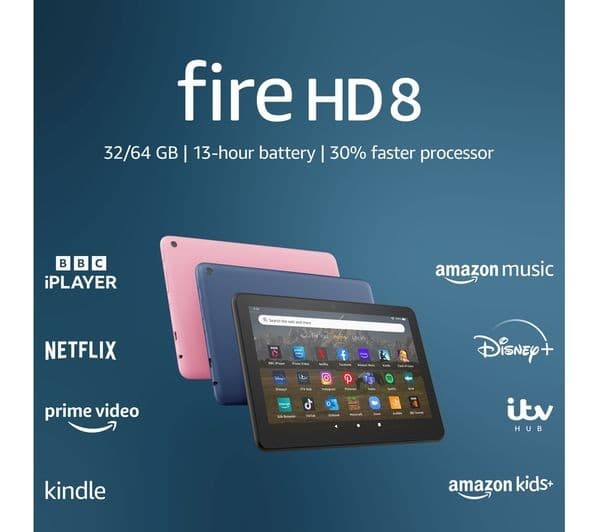 AMAZON Fire HD 8 Tablet (2022) - 32 GB, Pink - Image 4