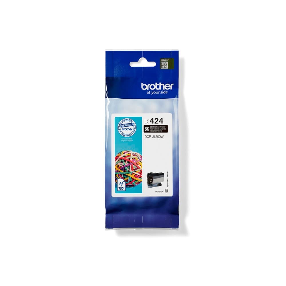 Brother LC424BK Black 750 Pages Yield Ink Cartridge - Image 3