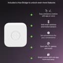 Philips Hue Bridge + Essential E27 Smart Bulbs, 4 Pack Smart Lighting Starter Kit - White thumbnail 6