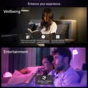 Philips Hue Bridge + Essential E27 Smart Bulbs, 4 Pack Smart Lighting Starter Kit - White thumbnail 7