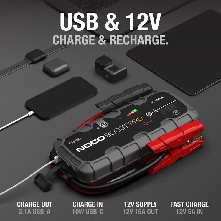NOCO Boost GB150 3000A 12V Jump Starter & Power Bank - Image 3