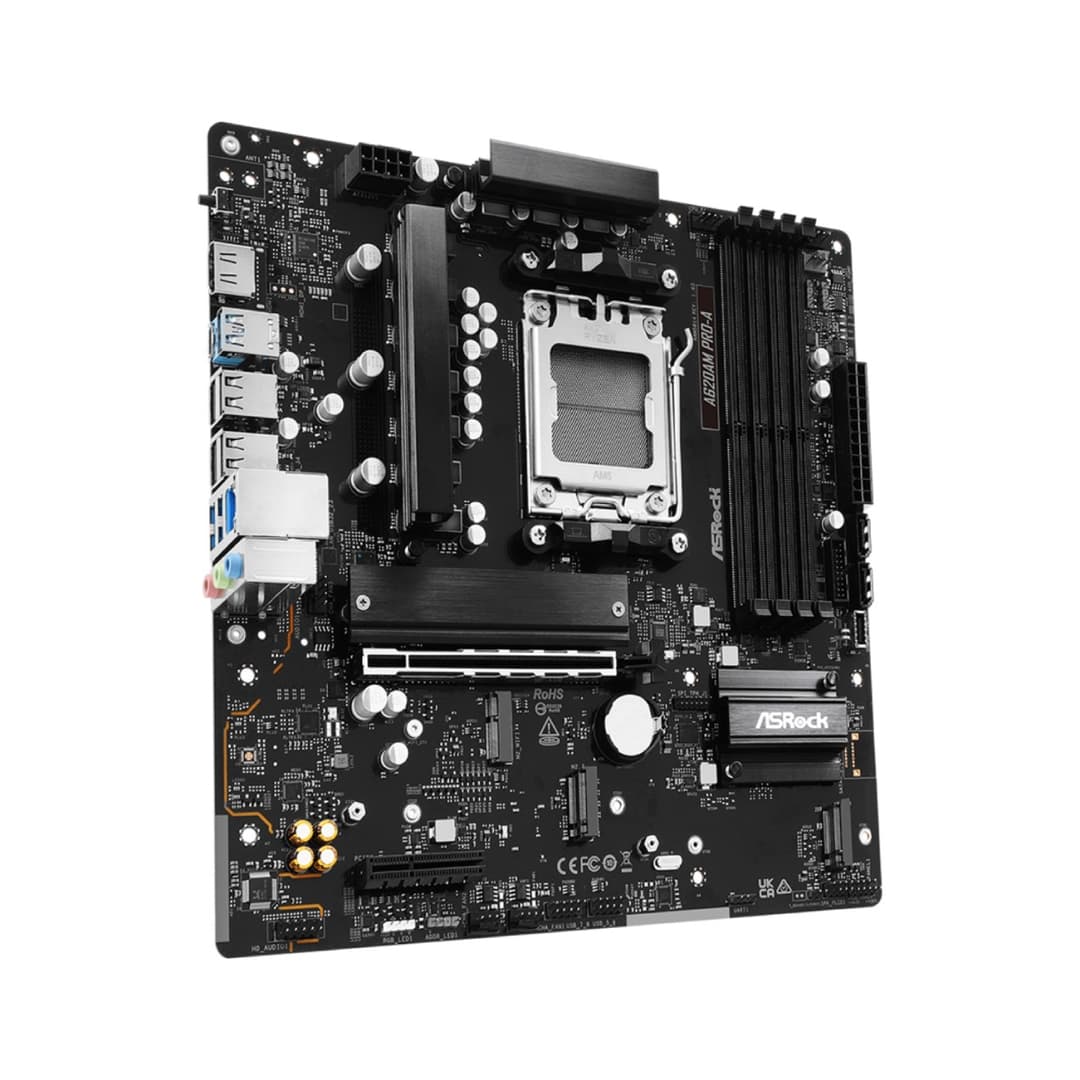 ASRock A620AM PRO-A AMD A620A DDR5 Micro-ATX Socket AM5 Motherboard - Wired - Image 3