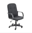 Jemini Jack 2 Executive Swivel Chair with Fixed Arms 620x600x1020-1135mm Fabric Charcoal KF79889 thumbnail 2