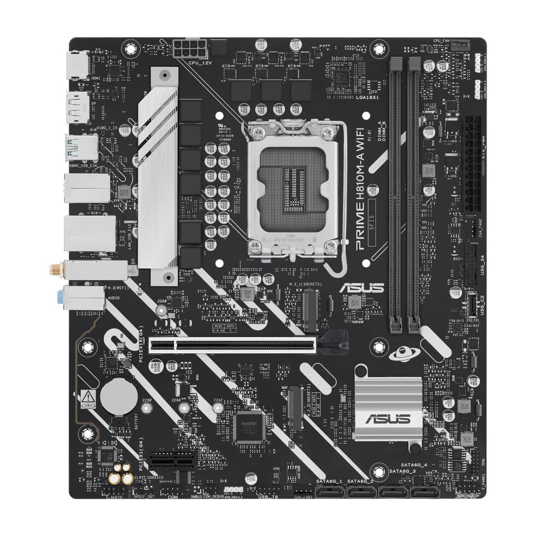 ASUS PRIME H810M-A WIFI Intel H810 Micro-ATX LGA 1851 Motherboard - Image 2