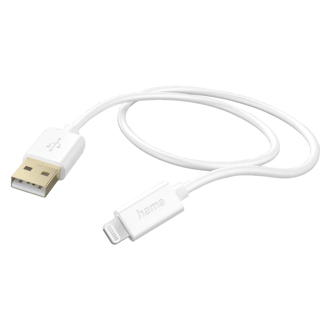 Hama USB-A to Lightning Charging Cable, 1.5 m, White