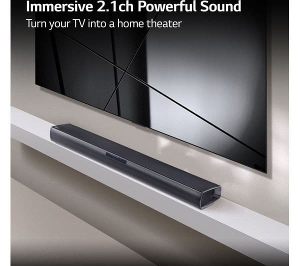 LG SQC1 2.1 Soundbar Black - Image 2