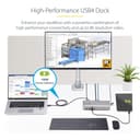 StarTech.com Dual-Monitor USB4 Docking Station, Dual 4K 120Hz or Single 8K 60Hz HDMI, 100W Laptop Charging, 2.5GbE, USB-C Multi-Monitor Dock, Driverless thumbnail 2