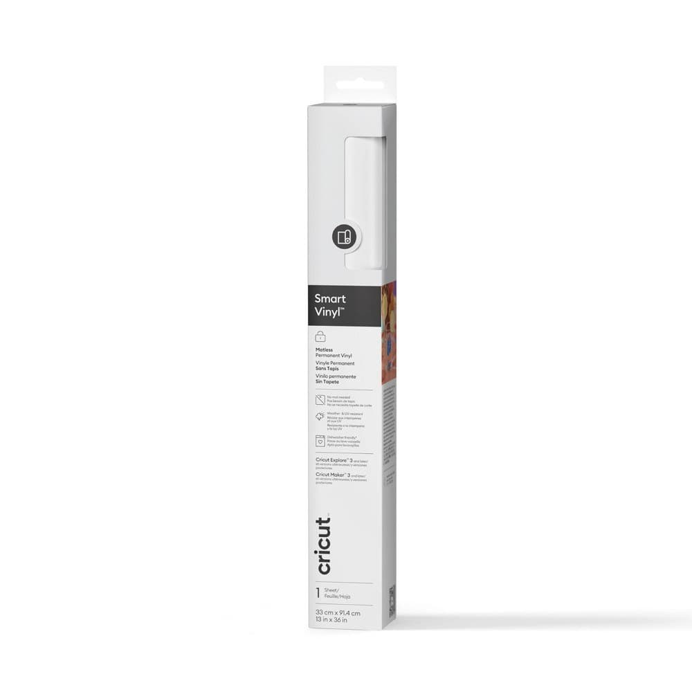 Cricut Smart Vinyl Permanent 33 x 91 cm (3 ft) - White, Pack of 3